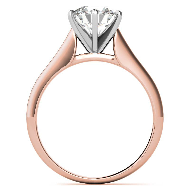 Cathedral Moissanite Solitaire Ring Setting