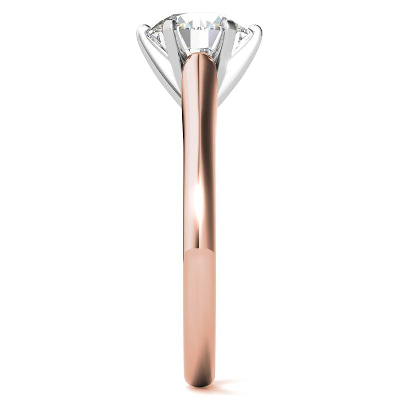 Cathedral Moissanite Solitaire Ring Setting