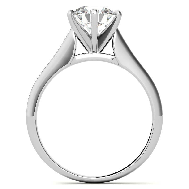 Cathedral Moissanite Solitaire Ring Setting