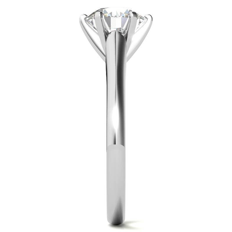 Cathedral Moissanite Solitaire Ring Setting