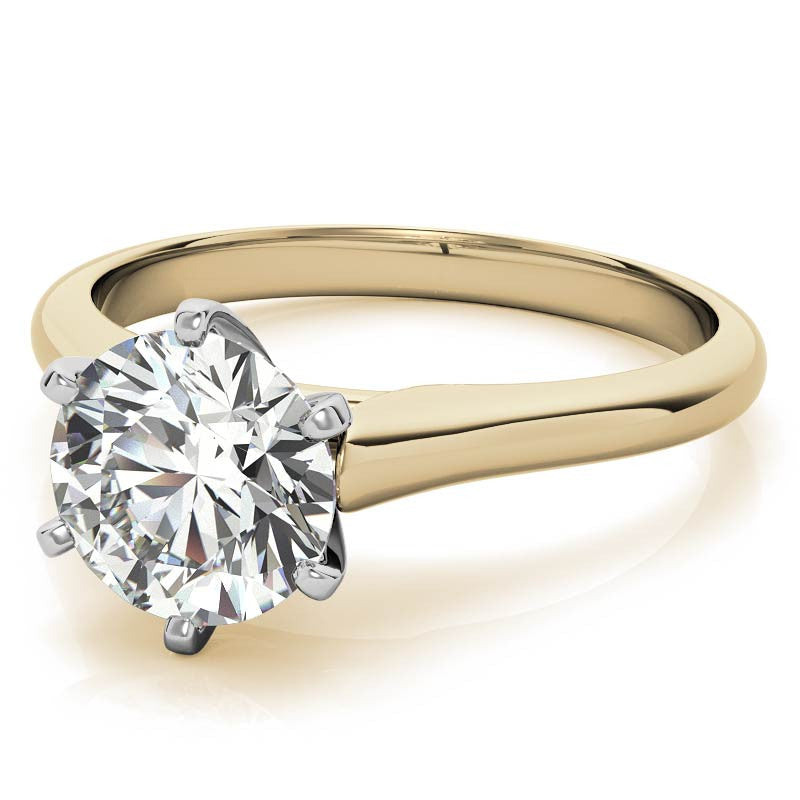 Cathedral Moissanite Solitaire Ring Setting