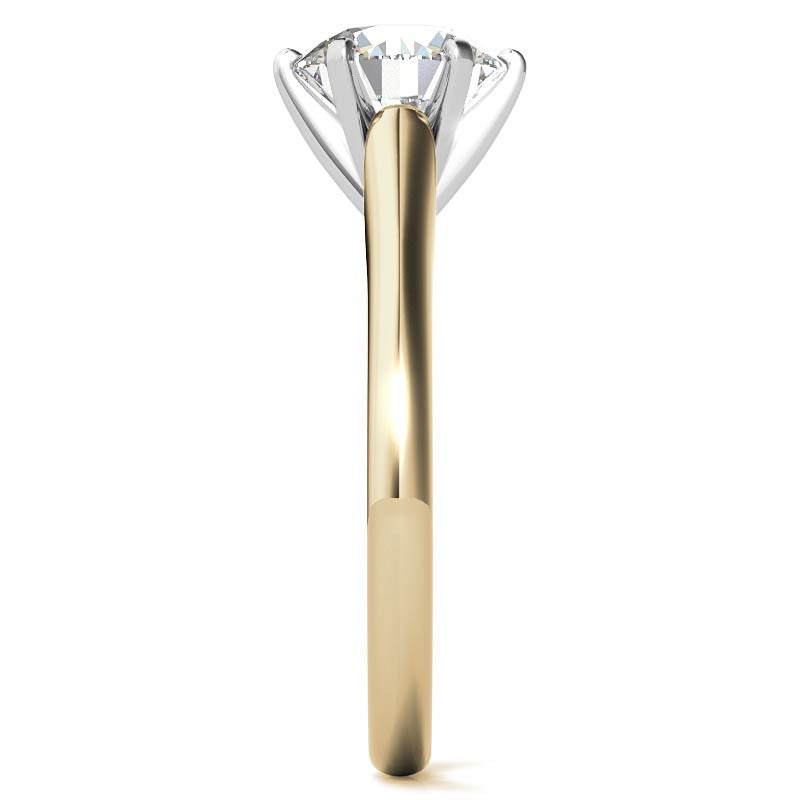 Cathedral Moissanite Solitaire Ring Setting