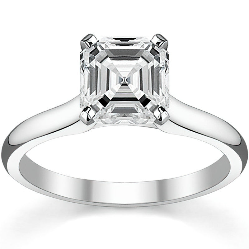 Cathedral Moissanite Solitaire Ring Setting