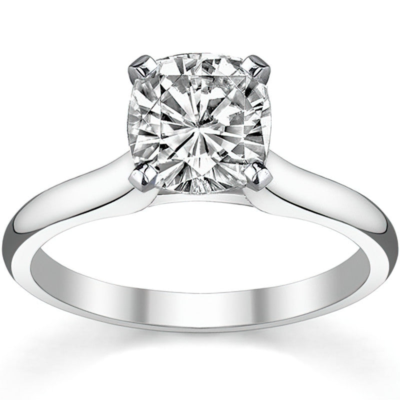 Cathedral Moissanite Solitaire Ring Setting