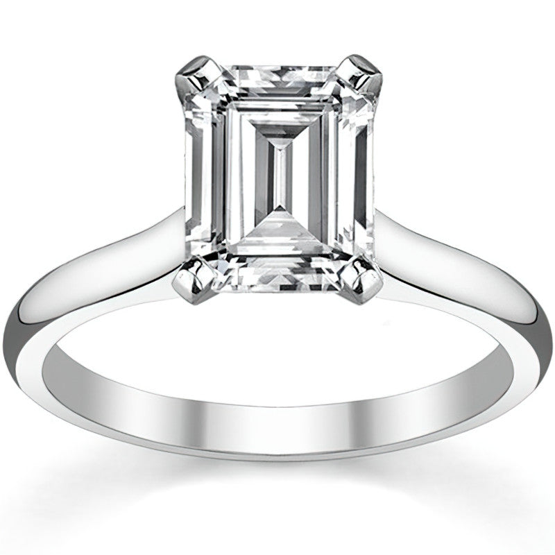 Cathedral Moissanite Solitaire Ring Setting
