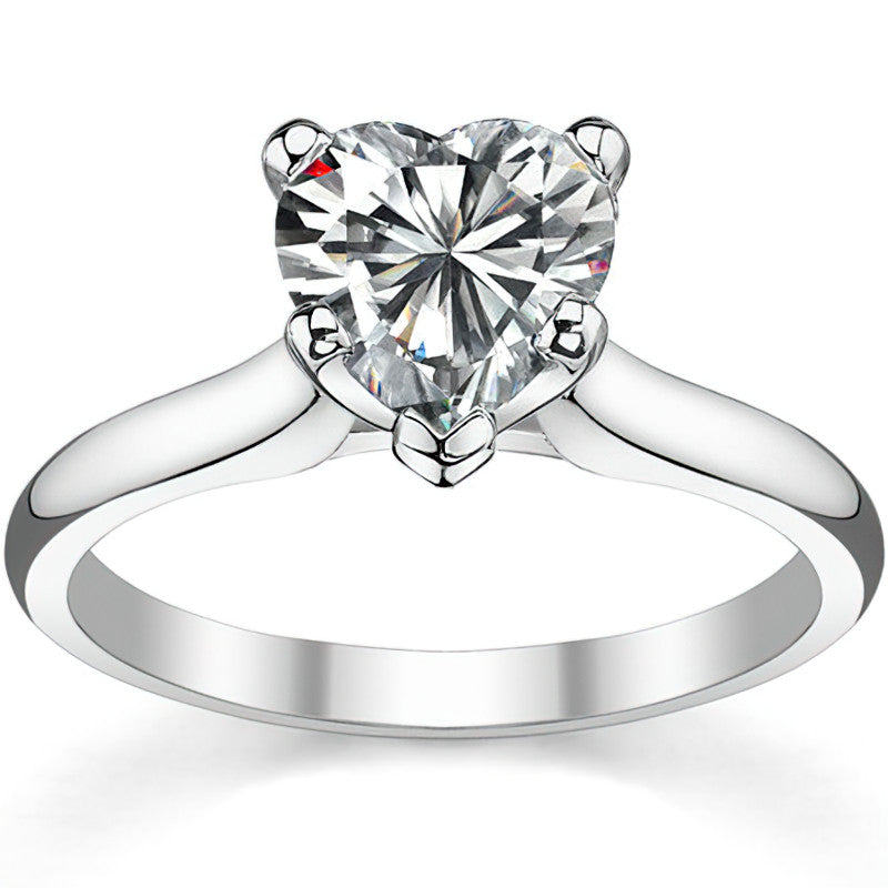Cathedral Moissanite Solitaire Ring Setting