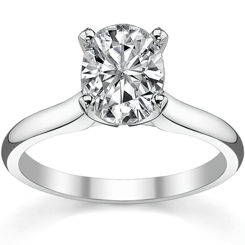 Cathedral Moissanite Solitaire Ring Setting