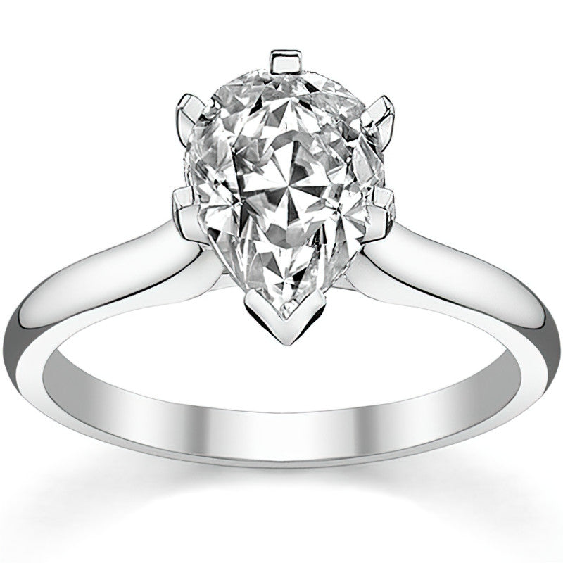 Cathedral Moissanite Solitaire Ring Setting