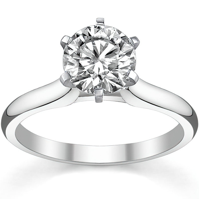 Cathedral Moissanite Solitaire Ring Setting