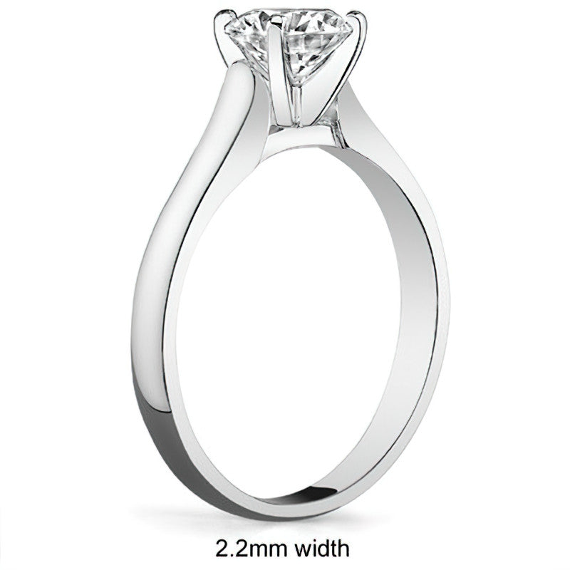 Cathedral Moissanite Solitaire Ring Setting