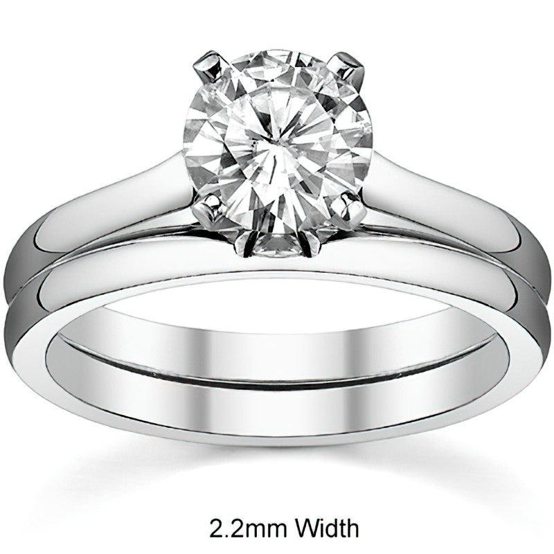 Cathedral Moissanite Solitaire Ring Setting