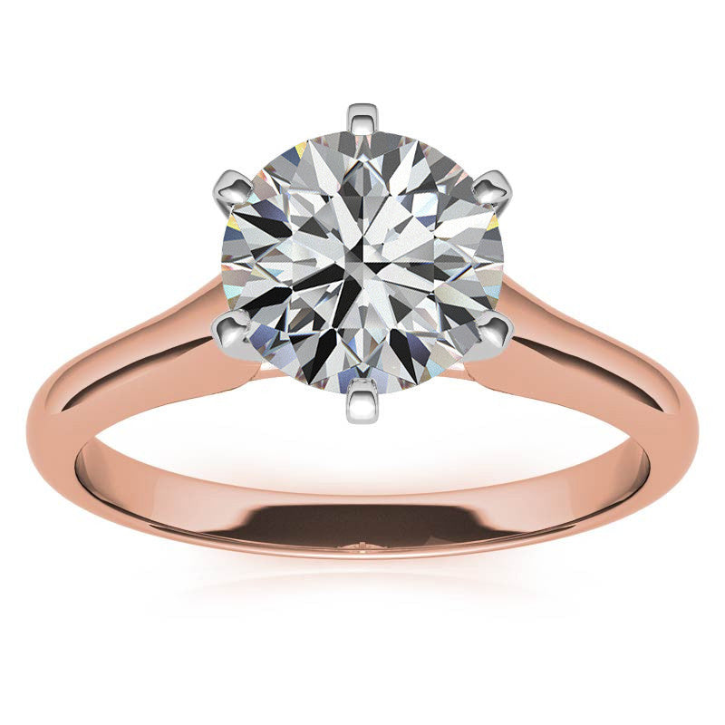 Cathedral Moissanite Solitaire Ring Setting