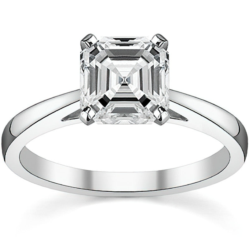 Cathedral Moissanite Solitaire Setting 14k