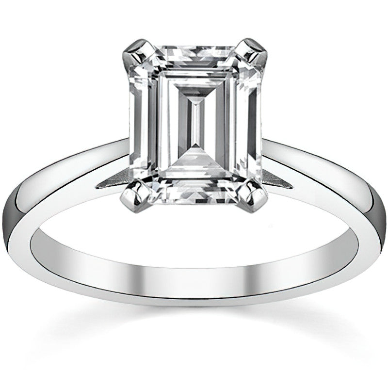 Cathedral Moissanite Solitaire Setting 14k