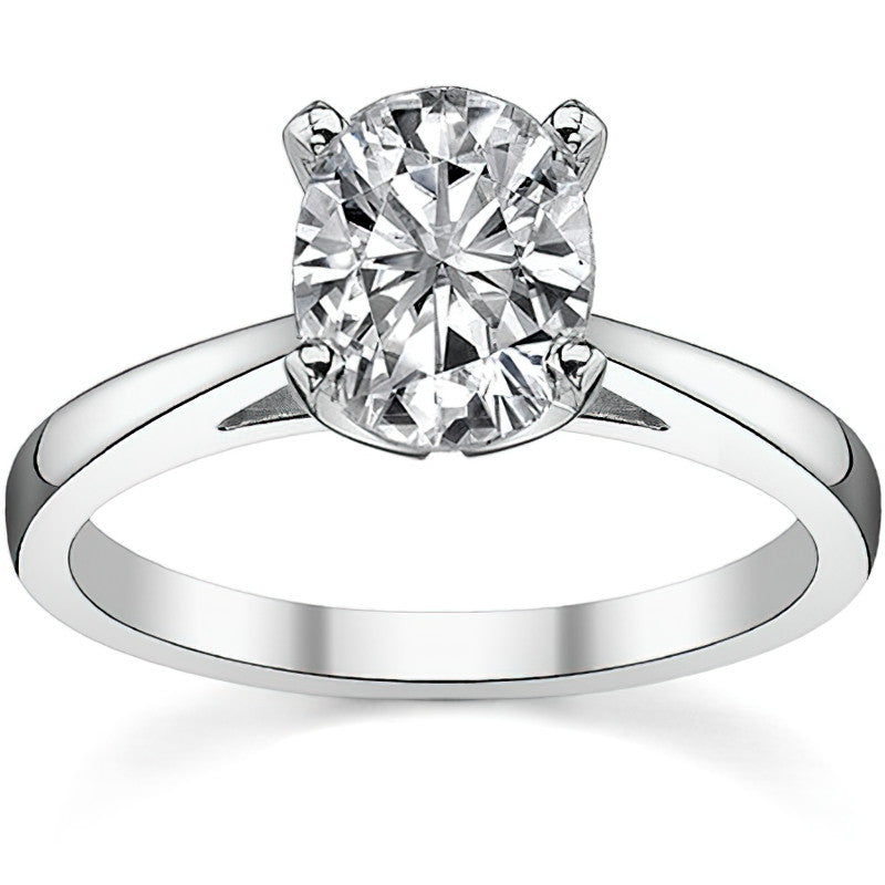 Cathedral Moissanite Solitaire Setting 14k