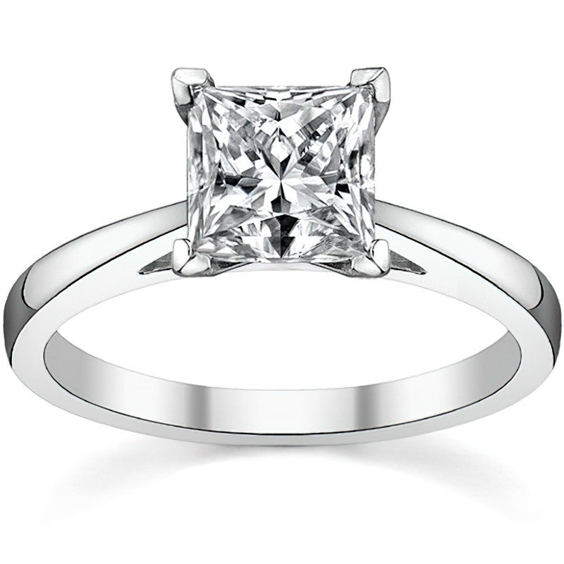 Cathedral Moissanite Solitaire Setting 14k
