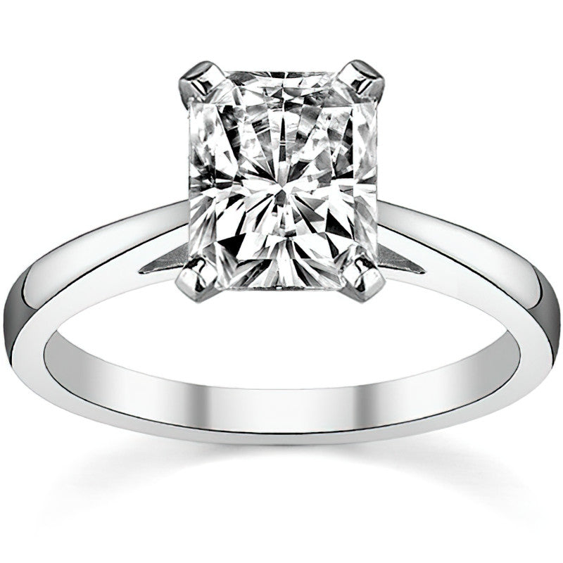 Cathedral Moissanite Solitaire Setting 14k