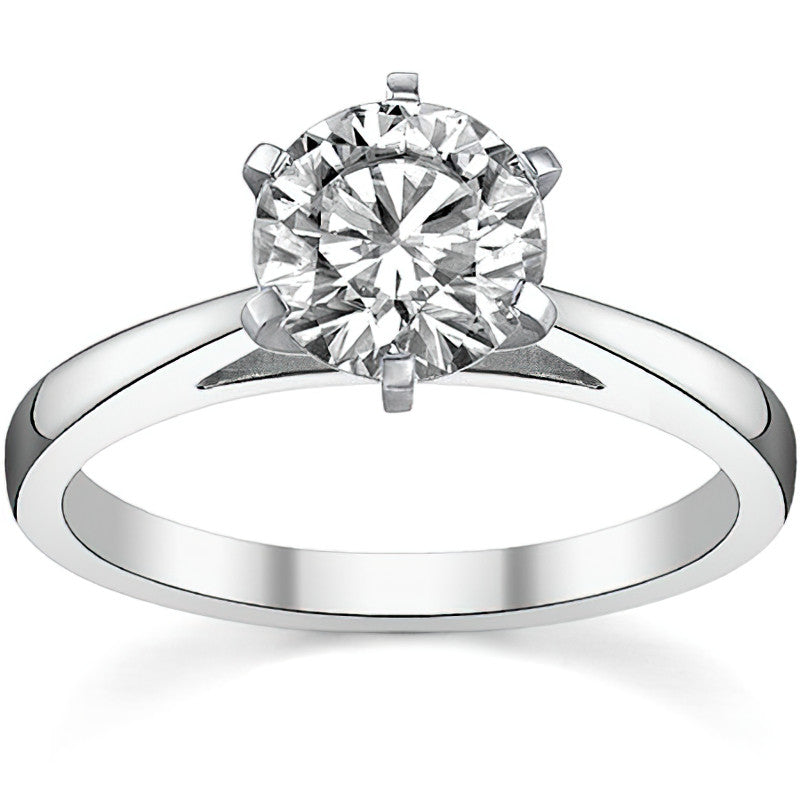 Cathedral Moissanite Solitaire Setting 14k