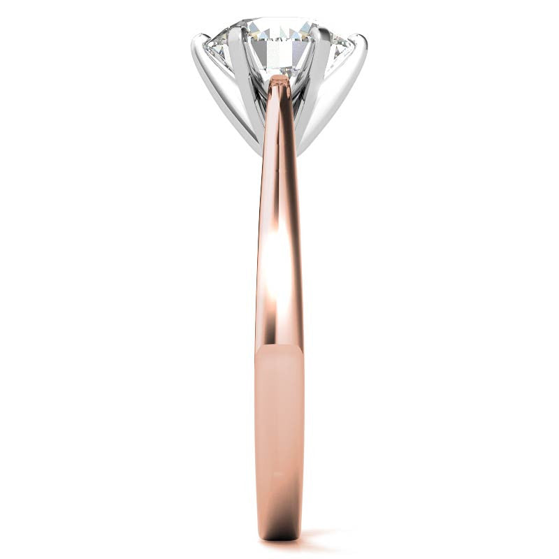 Cathedral Moissanite Solitaire Setting 14k