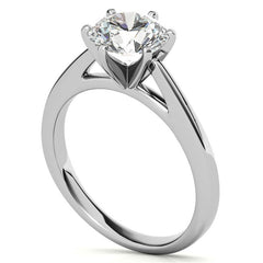 Cathedral Moissanite Solitaire Setting 14k