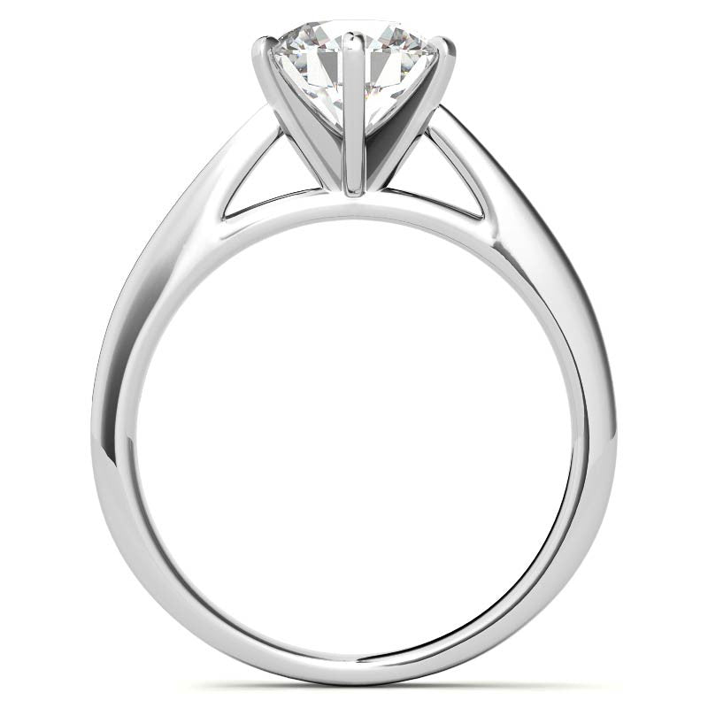 Cathedral Moissanite Solitaire Setting 14k