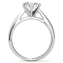 Cathedral Moissanite Solitaire Setting 14k