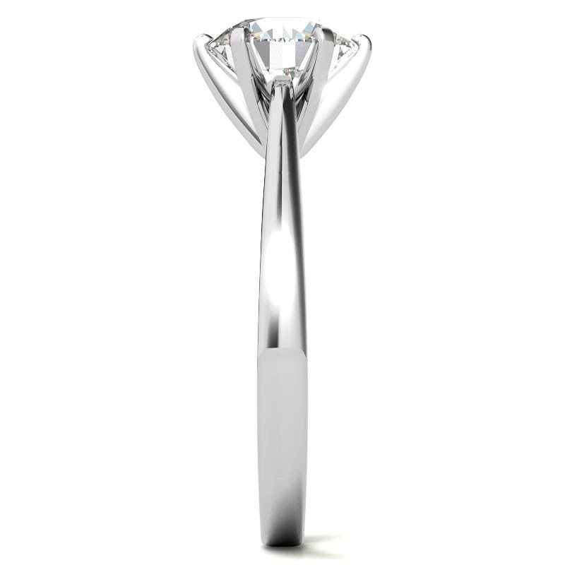 Cathedral Moissanite Solitaire Setting 14k