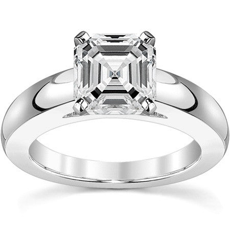 4mm Cathedral Moissanite Solitaire Setting