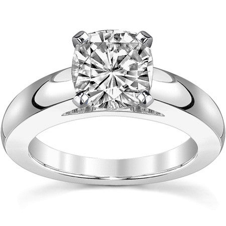 4mm Cathedral Moissanite Solitaire Setting