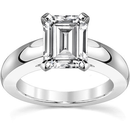 4mm Cathedral Moissanite Solitaire Setting