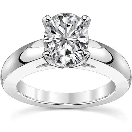 4mm Cathedral Moissanite Solitaire Setting