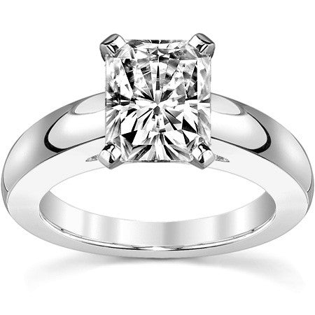 4mm Cathedral Moissanite Solitaire Setting