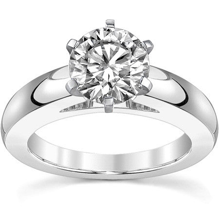 4mm Cathedral Moissanite Solitaire Setting