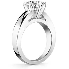 4mm Cathedral Moissanite Solitaire Setting