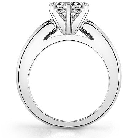 4mm Cathedral Moissanite Solitaire Setting