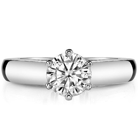 4mm Cathedral Moissanite Solitaire Setting
