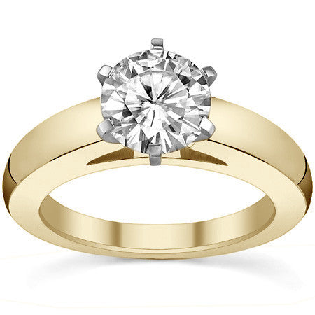 4mm Cathedral Moissanite Solitaire Setting