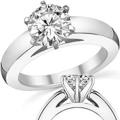 4mm Cathedral Moissanite Solitaire Setting