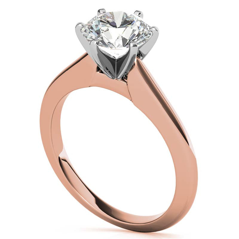 Cathedral Moissanite Solitaire Ring Setting
