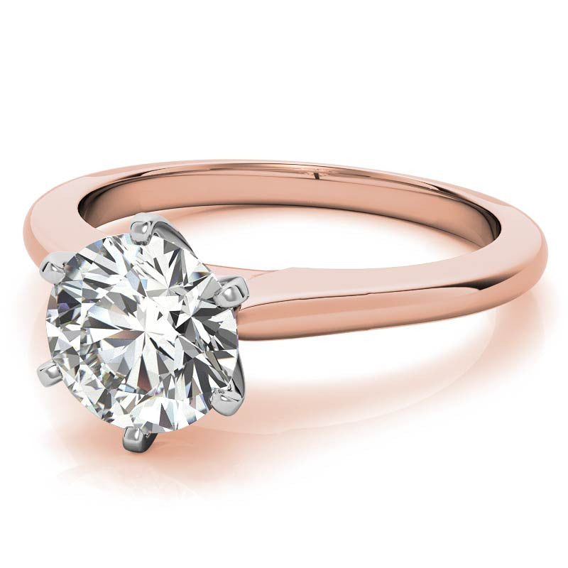Cathedral Moissanite Solitaire Ring Setting
