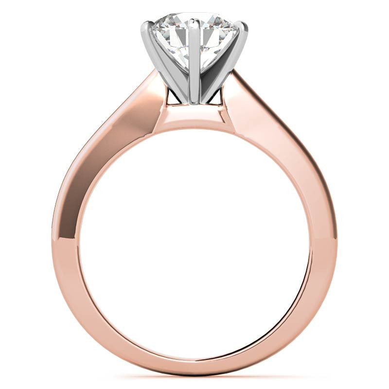 Cathedral Moissanite Solitaire Ring Setting