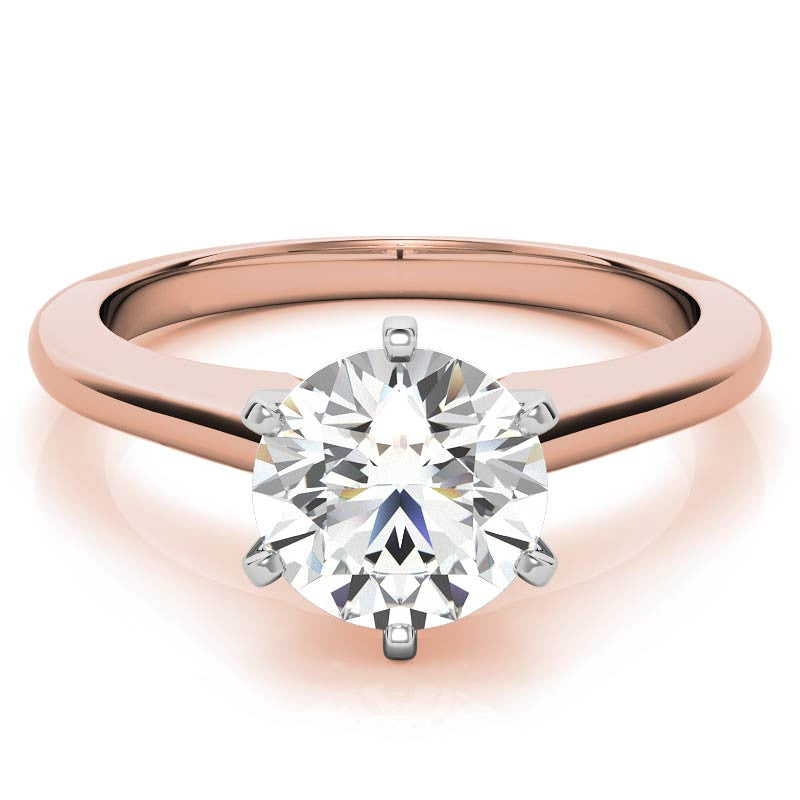 Cathedral Moissanite Solitaire Ring Setting