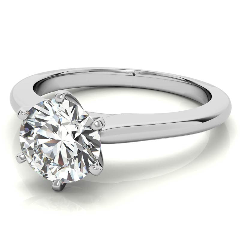 Cathedral Moissanite Solitaire Ring Setting
