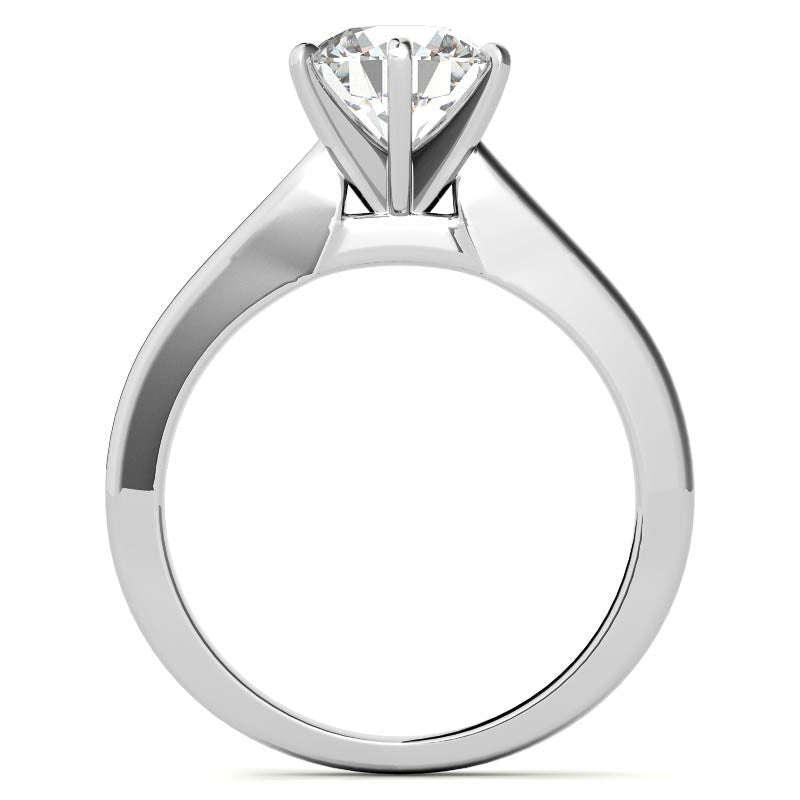 Cathedral Moissanite Solitaire Ring Setting