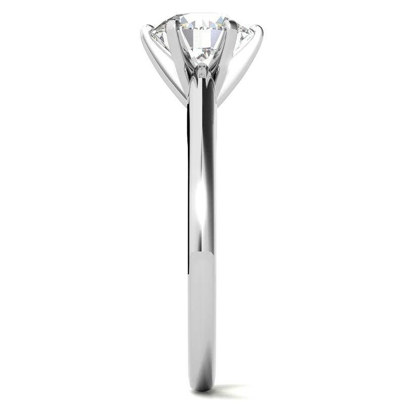 Cathedral Moissanite Solitaire Ring Setting