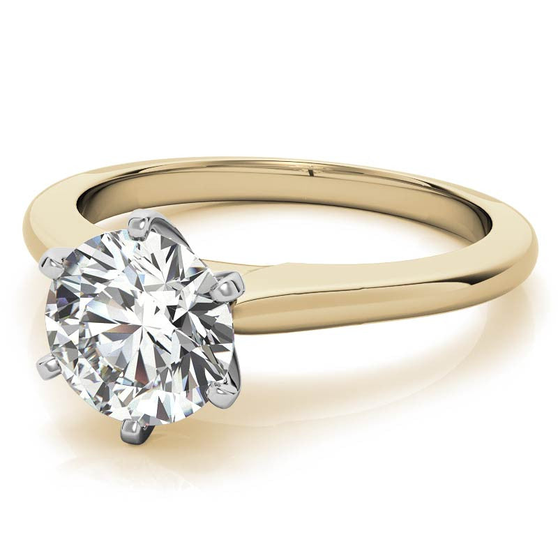 Cathedral Moissanite Solitaire Ring Setting