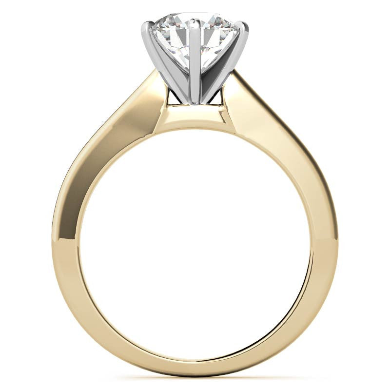 Cathedral Moissanite Solitaire Ring Setting