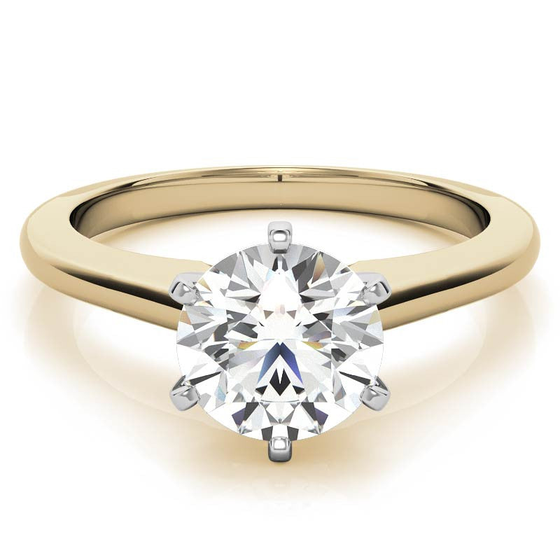 Cathedral Moissanite Solitaire Ring Setting