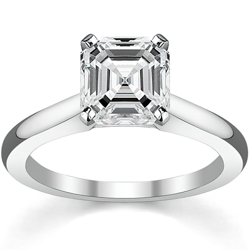 Cathedral Moissanite Solitaire Ring Setting