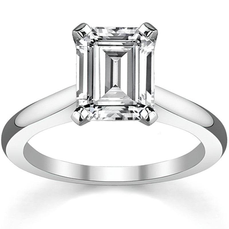 Cathedral Moissanite Solitaire Ring Setting